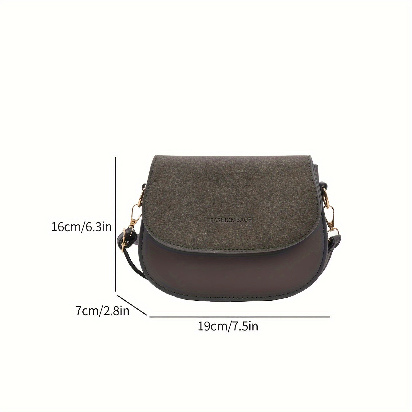 realaiot  Trendy All-match Flap Mini Crossbody Bag, Simple Solid Color Phone Lipstick Coin Saddle Bag, Perfect Casual Shoulder Bag For Daily Use