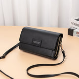 Double Zipper Crossbody Phone Bag, Multi-Functional Casual Shoulder Bag For Work