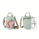 realaiot  Mini Kawaii Cute Cellphone Bag, Lovely Canvas Crossbody Bag, Casual Handbag, Shoulder Bag & Purse Wallet For Girls Women
