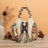 Ethnic Style With Hand-woven Adjustable Shoulder Strap Shoulder Messenger Bag