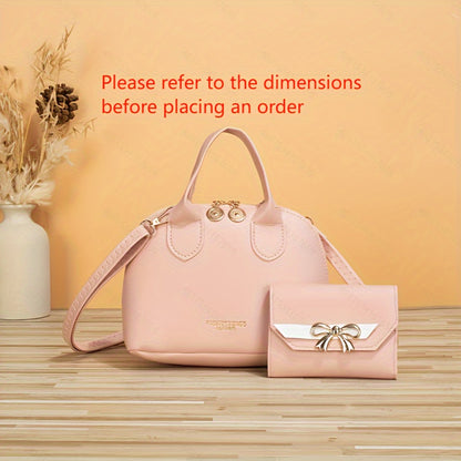 realaiot  2pcs/set Girl's Bag, Fashion Handbag And Purse, Shell Crossbody Shoulder Bag, Ideal choice for Gifts