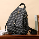 Retro Polka Dot Print Backpack Purse, Fashion Two-way Shoulder Bag, Multifunctional Travel School Bag