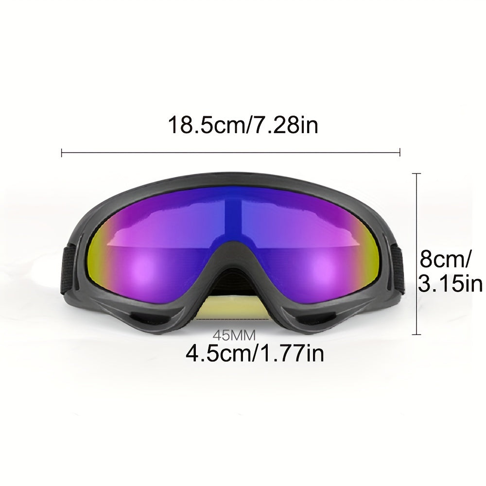 Windproof And Dustproof Adjustable Ski Goggles With UV Protection For Outdoor Sports, Hiking, Cycling, And Skiing