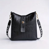 realaiot Mini Crocodile Pattern Crossbody Bag, Small Casual PU Leather Shoulder Bag, Women's Everyday Handbag & Purse
