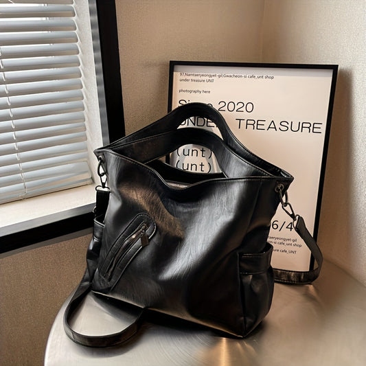 Vintage Crossbody Hobo Bag, Retro Shoulder Tote Bag, Women's Fashion Vegan Handbag & Purse