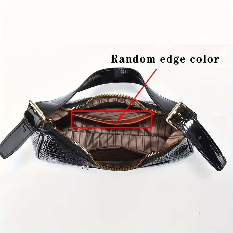 realaiot  Vintage Crescent Shoulder Bag, Retro Underarm Hobo Bag, Women's Fashion Handbag & Purse