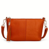 Minimalist Solid Color Shoulder Bag, All-Match Square Crossbody Bag, Women's Classic Purse