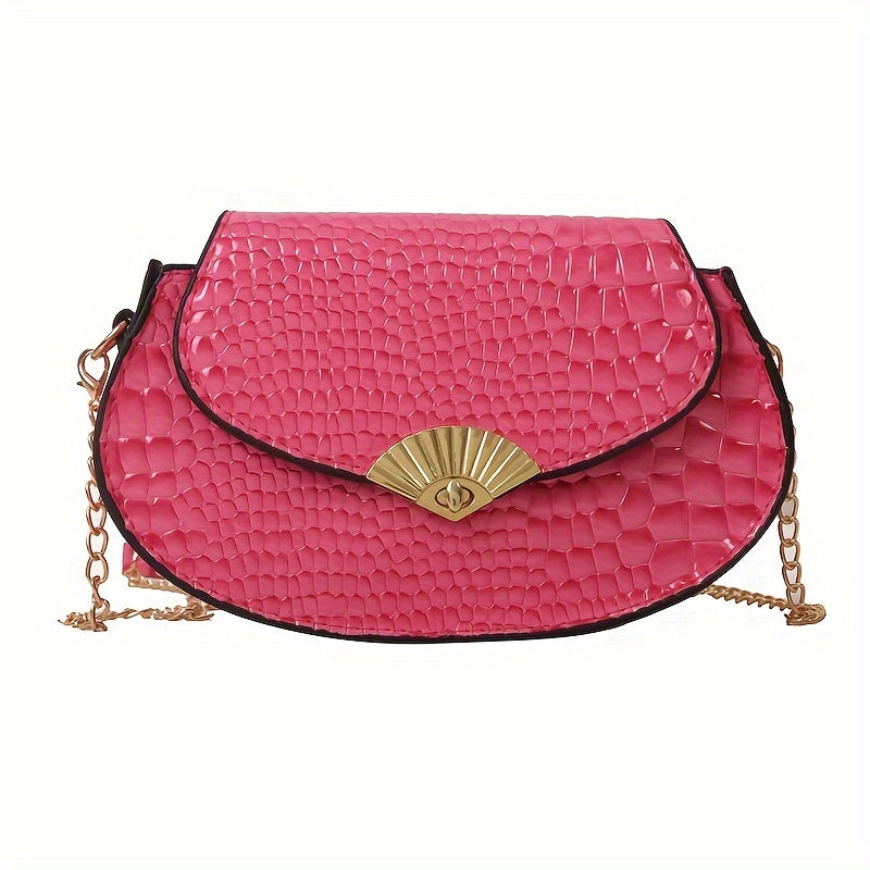 realaiot  Trendy Stone Pattern Crossbody Bag, All-match Solid Color Phone Lipstick Coin Bag, Perfect Casual Shoulder Bag For Daily Use