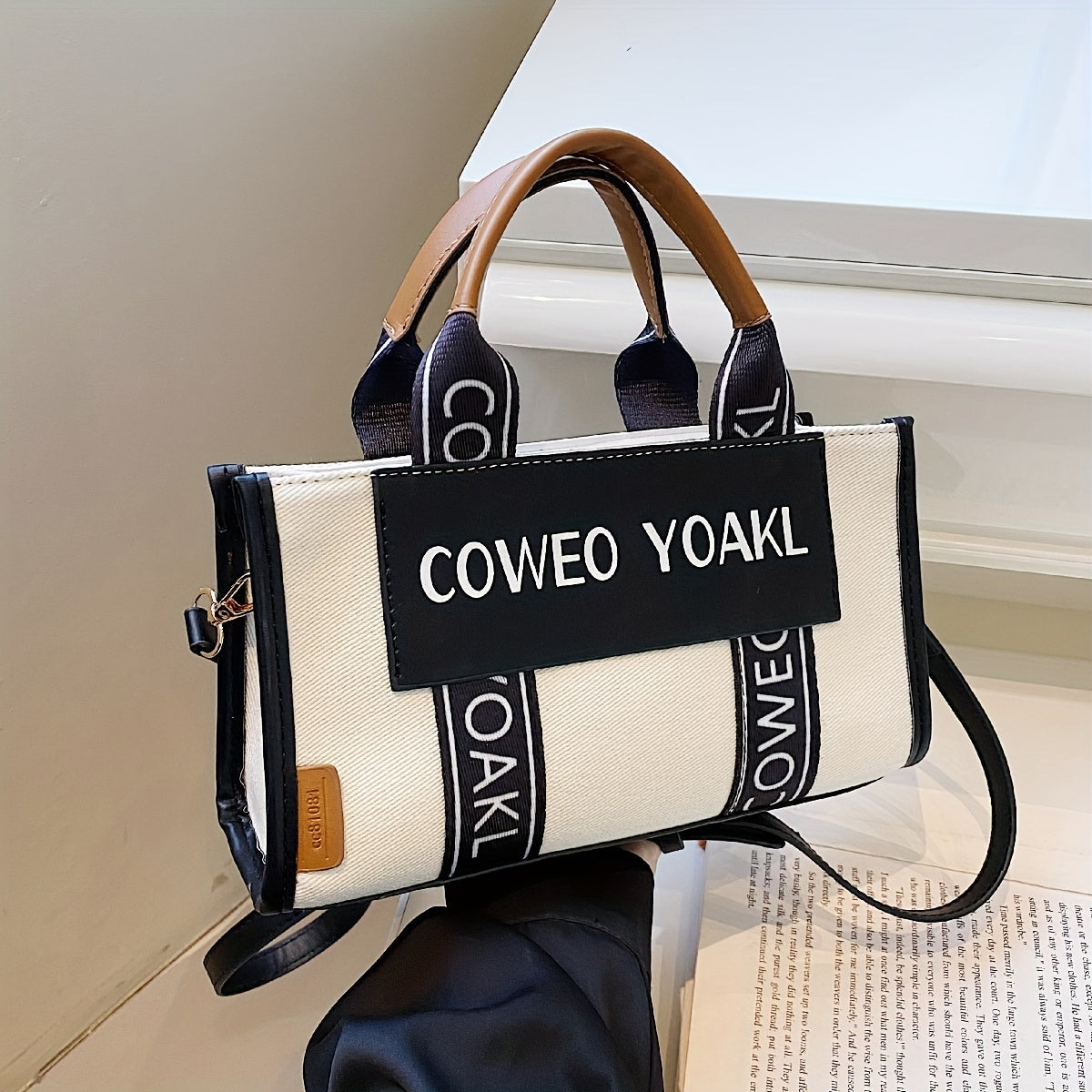 Vintage Crossbody Tote Bag, Retro Shoulder Satchel Bag, Women's Fashion Handbag & Tote Purse