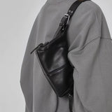 realaiot Trendy Multi-pocket Shoulder Bag, Cool Simple Solid Color Handbag, Perfect Underarm Bag For Everyday Use