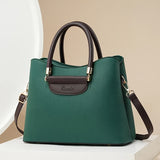 Elegant Solid Color Handbag, Women's PU Leather Crossbody Bag, Fashion Top Handle Satchel Purse