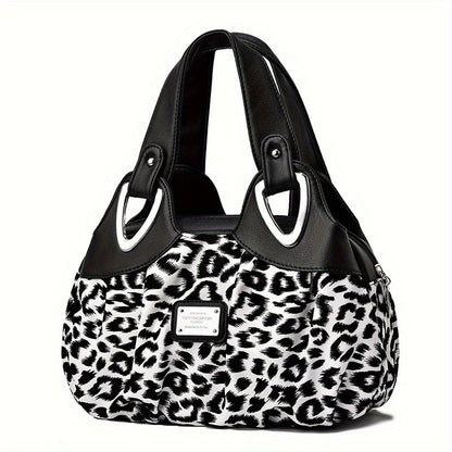 Floral Print Top Handle Tote Bag, Fashion PU Satchel Bag, Women's Trendy Casual Handbag & Purse