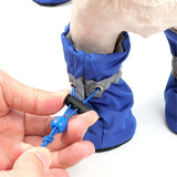 realaiot 4pcs Water-Resistant Dog Shoes For Small Dogs - Protect Your Pet's Paws And Keep Them Dry