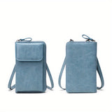 All-Match Zipper Shoulder Bag, Trendy Solid Color Phone Bag, Versatile Purse With Detachable Strap