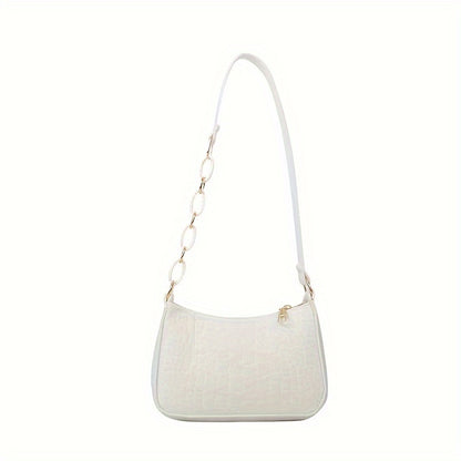 1pc Girl's Nylon New Trendy Simple And Elegant Underarm Handbag