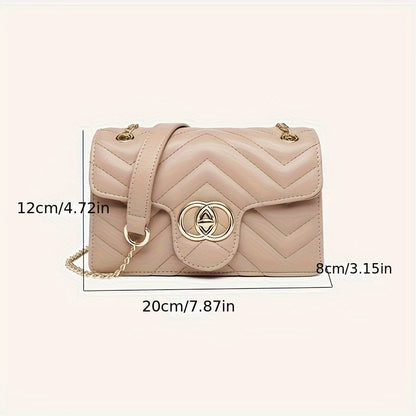 Mini Fashion Quilted Crossbody Bag, Classic Flap Shoulder Bag, Women's Casual Handbag & Purse