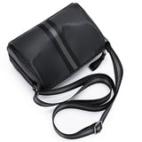 realaiot  Men's PU Leather Crossbody Fashion Large Capacity Shoulder Bag For Travel