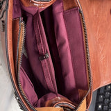 Classic Textured Top Handle Bag, Vintage Square Shoulder Bag, Women's All-Match Flap Messenger Bag