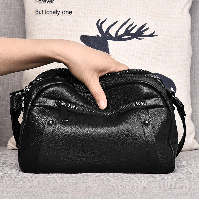 Realaiot Genuine Leather Women Bag Luxury Design Handbag Purse Brand Fashion mini shoulder bags Crossbody  Bag for Women Factory Gifts for Women