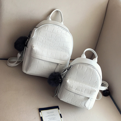 Cyflymder Mini Backpacks Women PU Leather Cute Small Backpack Female White Back Pack Black Backpacks for Teen Girls Fashion Bagpack Woman