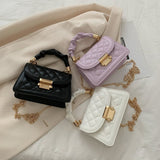 Realaiot Fashion New Crossbody Bag Women Casual All-match Shoulder Bags Texture Handbag Small Square Bags