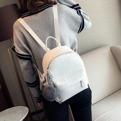 Cyflymder Mini Backpacks Women PU Leather Cute Small Backpack Female White Back Pack Black Backpacks for Teen Girls Fashion Bagpack Woman