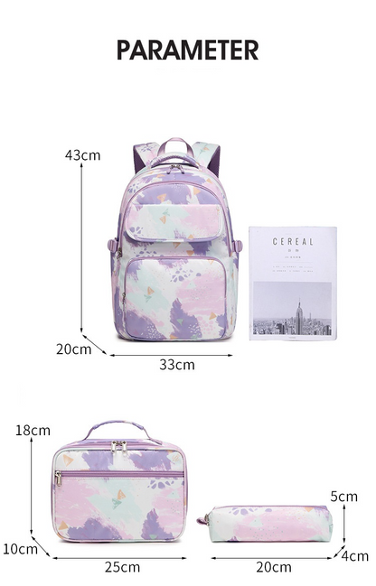 Realaiot Cartoon 3D Creative Children School Bags Girls Sweet Kids School Backpack Lightweight Waterproof Primary Schoolbags Big