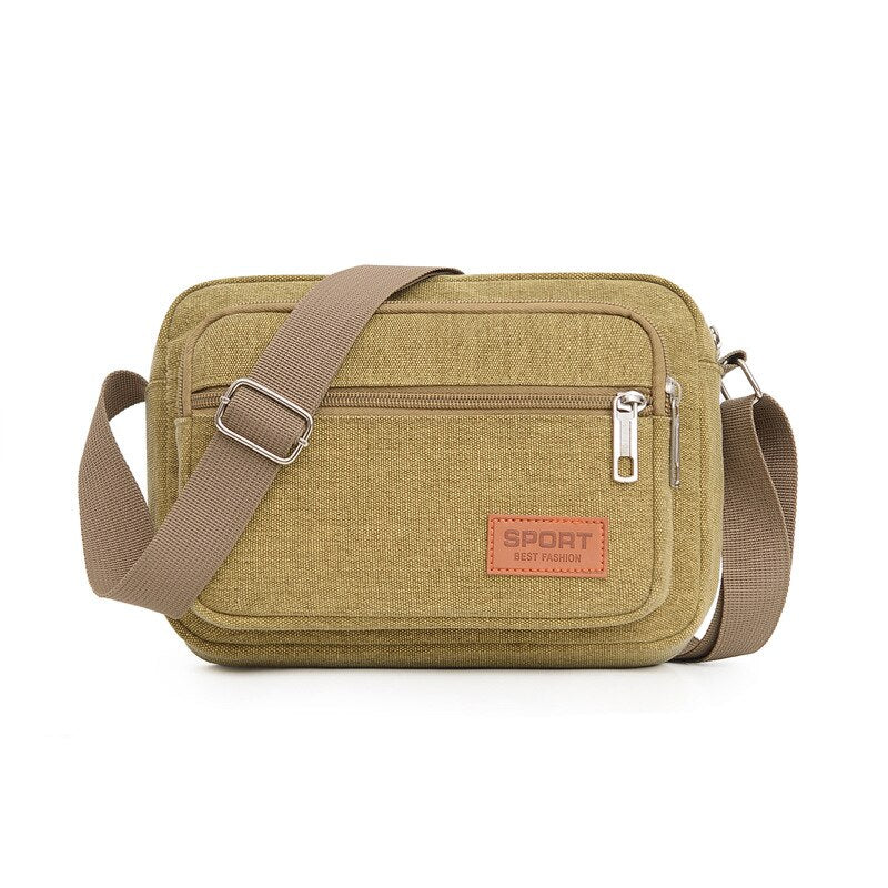 Realaiot Tactical Military Canvas Bag Mens Bags Outdoor Vintage Small Bag Crossbody Sling Army Bags Hiking Sport Fashion Shoulder Bag