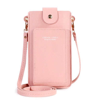 Realaiot Women's Small Crossbody Shoulder Bags PU Leather Female Cell Phone Pocket Bag Ladies Purse Card Clutches Wallet Messenger Bags