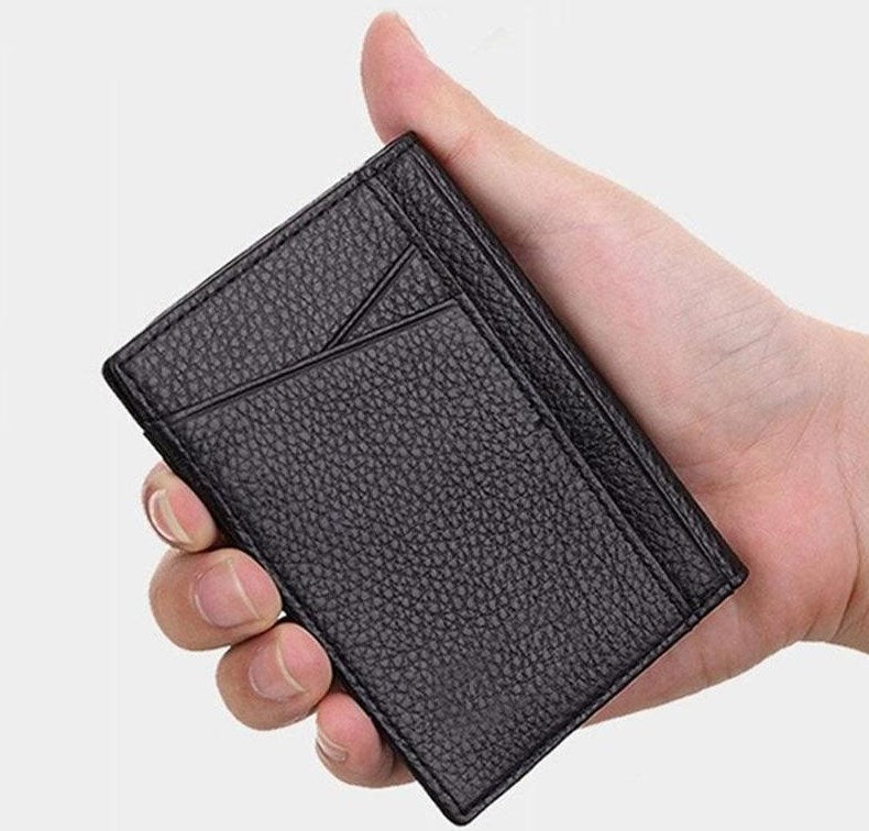 Realaiot Ultra Slim RFID Blocking Leather Wallet Credit ID Card For Men Holder Purse Case Money Fashion Bag Women Wallets