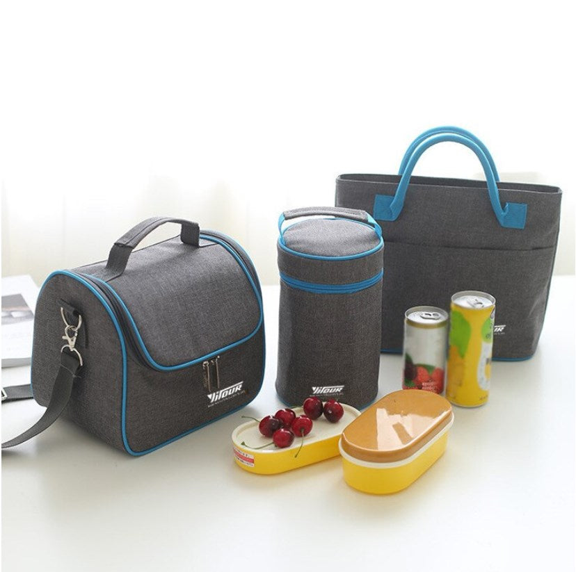 Realaiot Thermal Insulation Cooler Lunch Bag Picnic Bento Box Fresh Keeping Ice Pack Food Fruit Container Storage Accessories Supply