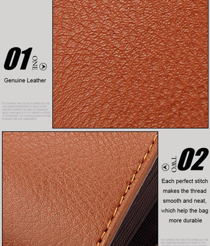 Realaiot Genuine Leather Unisex Business Card Holder Wallet Bank Credit Card Case id Holder Bag Men Women Cardholder Minimalist Wallet