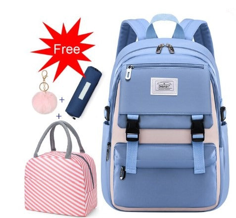 Realaiot Fashion School Bags For teenage Girls Waterproof big schoolbag Children Backpack Book bag Kids School Backpack teens mochila