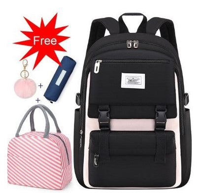 Realaiot Fashion School Bags For teenage Girls Waterproof big schoolbag Children Backpack Book bag Kids School Backpack teens mochila