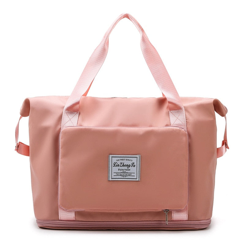 Realaiot Large Capacity Folding Travel Bags Waterproof Tote Handbag Travel Duffle Bags Multifunctional Women Travel Bags