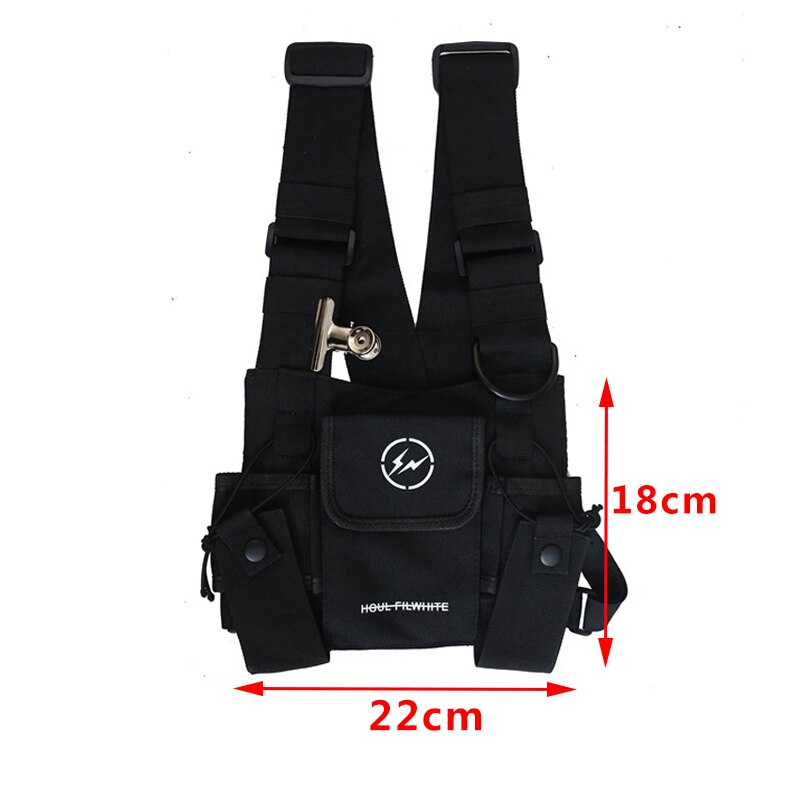 Realaiot Tide cool Women Chest Rig Bag Tactical Chest Bags For Men Fashion Bullet Hip Hop Vest Streetwear Bag Function Tactics Waist Pack