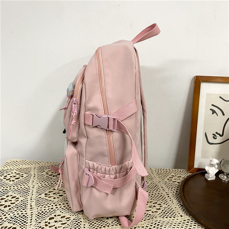 Realaiot Cute Women Large Capacity Backpack Waterproof Nylon Female Schoolbag College Lady Laptop Backpacks Kawaii Girl Travel Book Bags