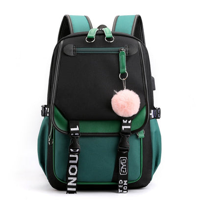 Realaiot Shoulder Bag Women girls School Backpacks Anti Theft USB Charge Backpack Waterproof Bagpack School Bags Teenage Travel Bag