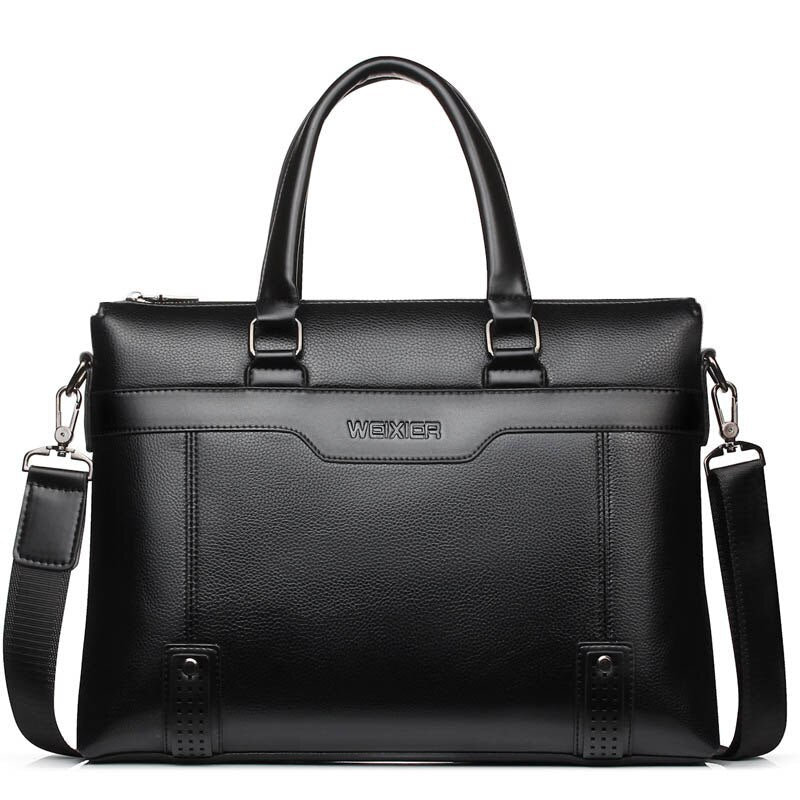 Realaiot Fashion Men's Briefcase Bag Man Messenger Handbags Business Shoulder Bags Travel Handbag Men Briefcases Brown Hand Bag Briefcase
