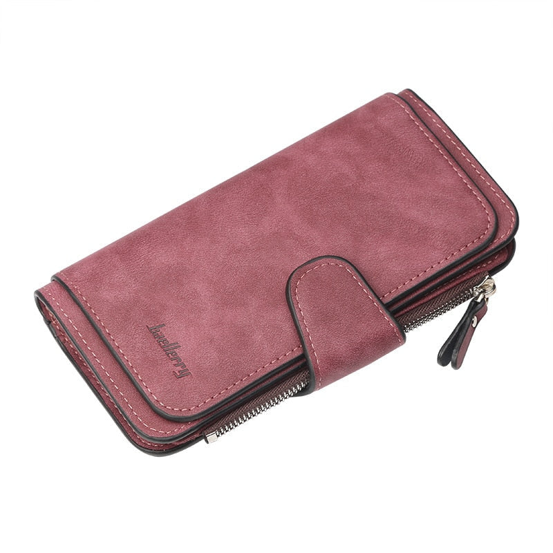 Cyflymder New Zipper Buckle Women Wallets Three Fold Multi-card Wallet Frosted Two-color Fabric Card Bag Coin Purse