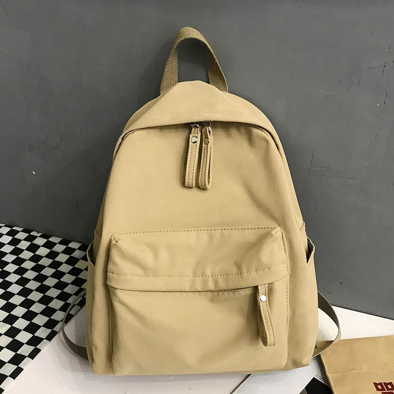 Realaiot Fashion Backpack Canvas Women Backpack Anti-theft Shoulder Bag New School Bag For Teenager Girls School Backapck Female