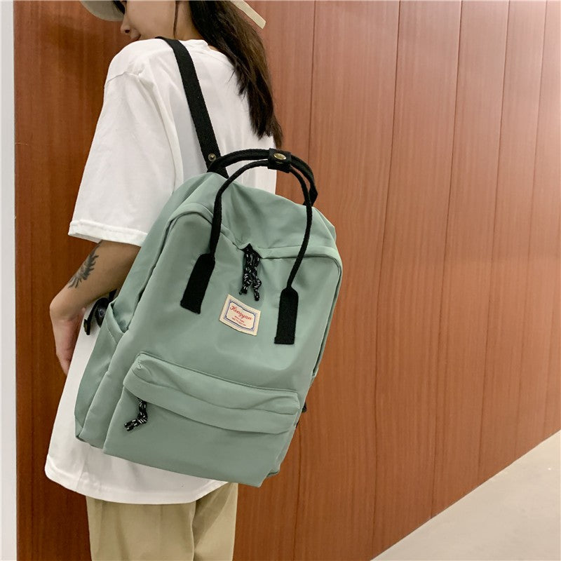 Realaiot Fashion New Women Backpacks Nylon Waterproof Schoolbag Laptop Bagpack Junior High School College University Bookbags For Girls