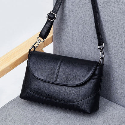 Realaiot Genuine Leather Crossbody Bags for Women Ladies Shoulder Bags New Fashion Handbags female Cowhide Leather Purse Tote Bags