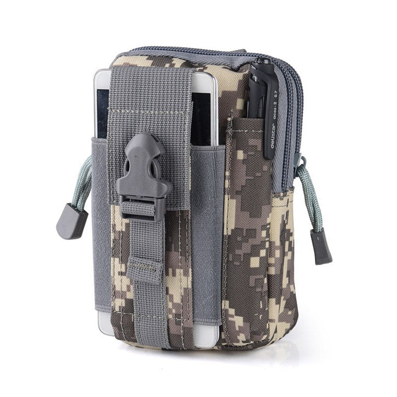Cyflymder Military Molle Pouch Waist Bag Camo Waterproof Nylon Multifunction Casual Men Fanny Waist Pack Male Small Bag Mobile Phone Case