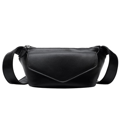 Realaiot Casual Waist Bags For Women Leather Shoulder Bag Travel Small Chest Bag Women Fanny Pack Belt Purses Female Bolsos Solid Color Gifts for Women