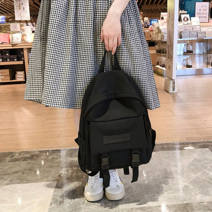 Cyflymder New Trend Female Backpack Casual Classical Women Backpack Fashion Women Shoulder Bag Solid Color School Bag For Teenage Girl