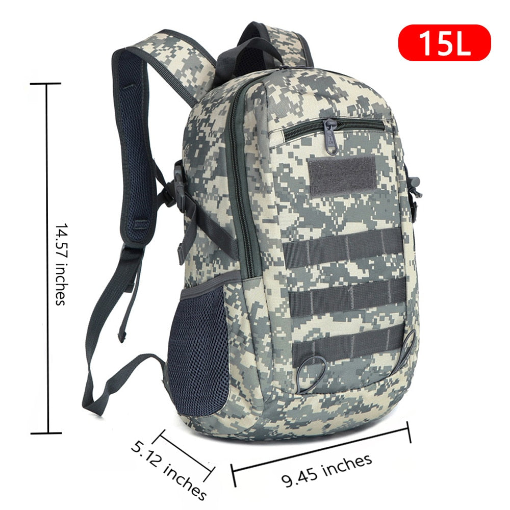 Cyflymder Outdoor Tactical Backpack Military Rucksacks Men 15L 20L Waterproof Sport Travel Backpacks Camping Mochila Fishing Hunting Bags