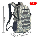 Cyflymder Outdoor Tactical Backpack Military Rucksacks Men 15L 20L Waterproof Sport Travel Backpacks Camping Mochila Fishing Hunting Bags