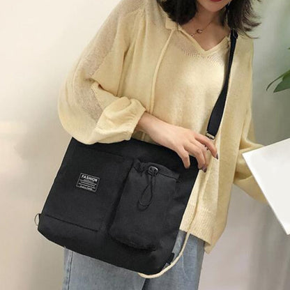 Realaiot Women Canvas Bag New Design Zipper Shoulder Bag Female Reusable Large Capacity Shopper Tote Ladies Eco Cloth Shopping Bags