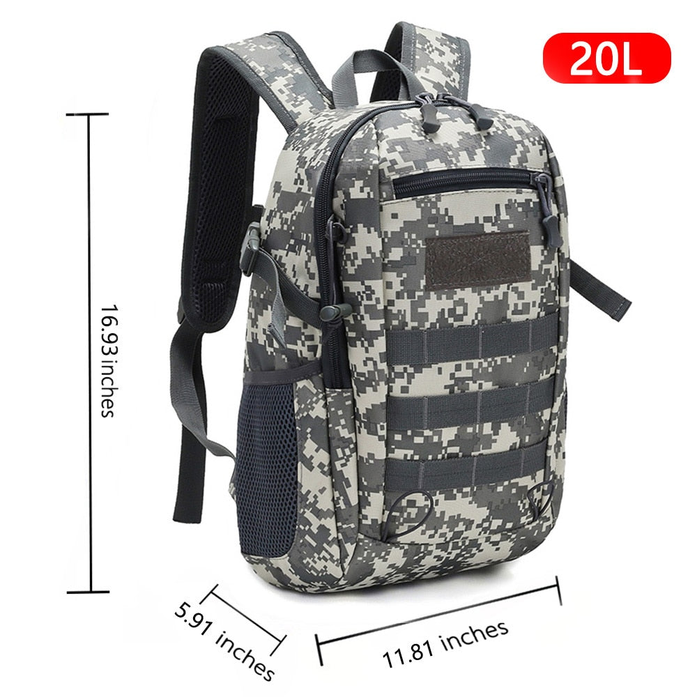 Cyflymder Outdoor Tactical Backpack Military Rucksacks Men 15L 20L Waterproof Sport Travel Backpacks Camping Mochila Fishing Hunting Bags